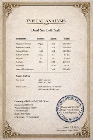 Koupelová sůl z Mrtvého moře 100% Izrael