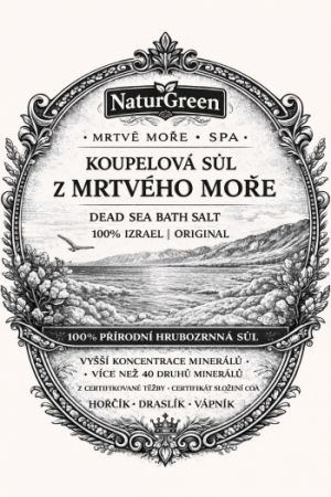 Koupelová sůl z Mrtvého moře 100% Izrael