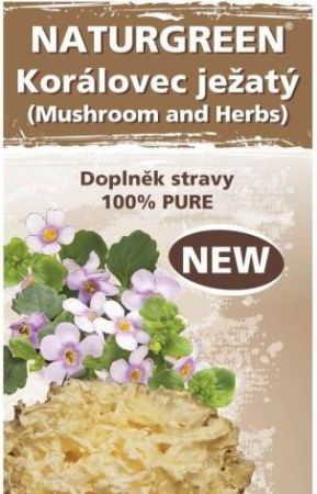 Naturgreen®Korálovec ježatý (Mushroom and Herbs)