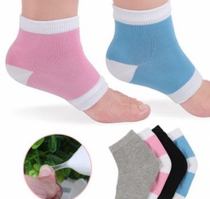 Bavlněné hydratační ponožky s gelovou patou