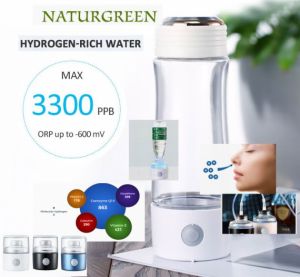 Naturgreen Health GO2 vodíková  láhev NOVINKA