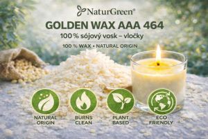 100%  Sójový vosk na výrobu svíček Golden Wax AAA 464