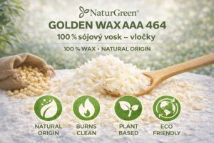 100%  Sójový vosk na výrobu svíček Golden Wax AAA 464